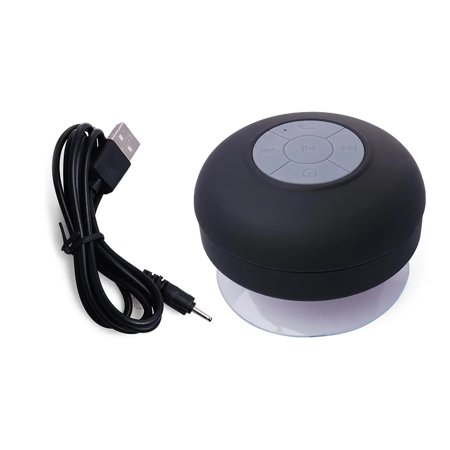  Mini altavoces de ducha, altavoces portátiles Bluetooth  impermeables IP65 y verdadera tecnología estéreo inalámbrica y Dsp,  reproducción de 6 horas y tarjeta Microsd, micrófono interno, ventosa, para  piscina, playa (negro01) 