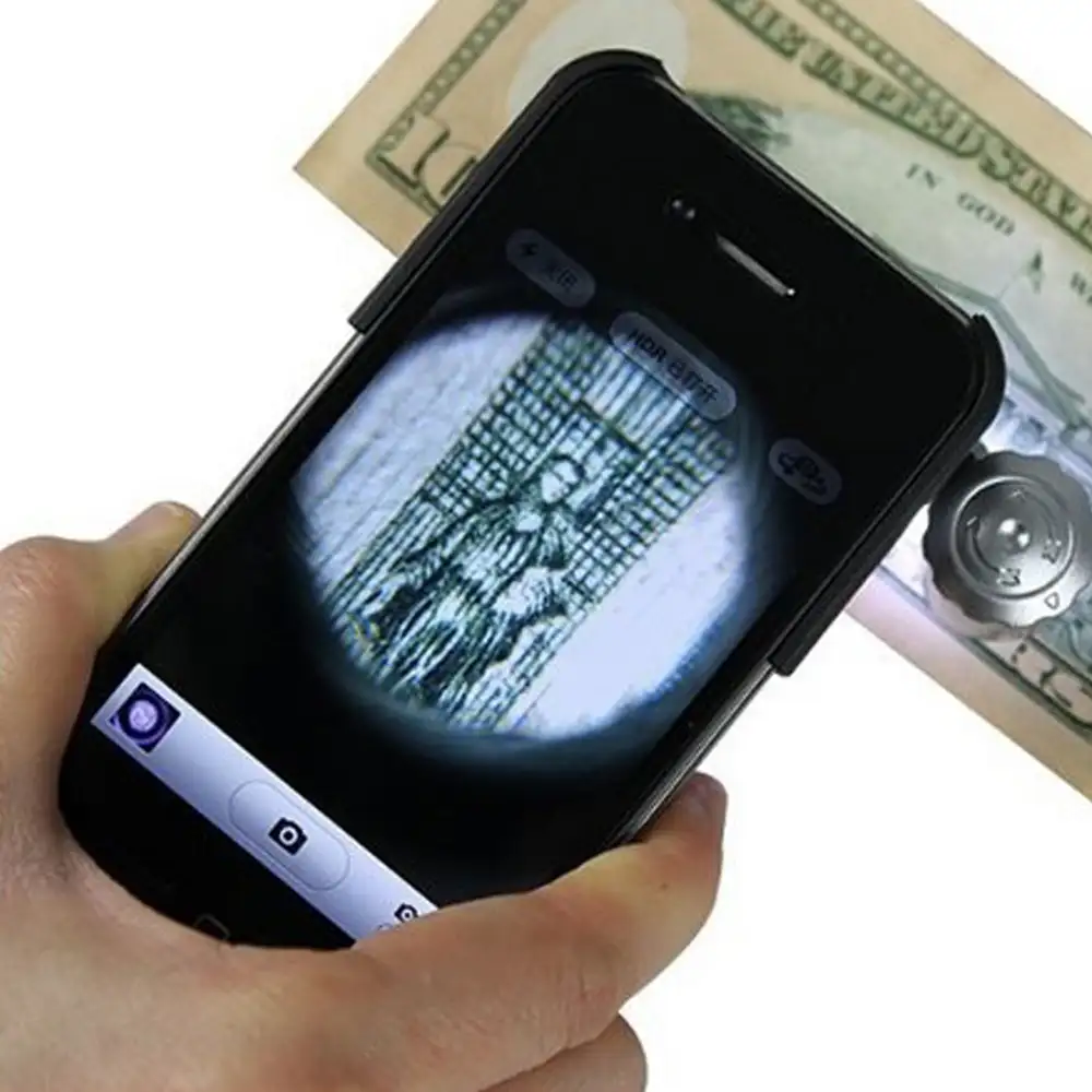 60X Zoom Digital Mobile Phone Microscope Magnifier with Flash Light