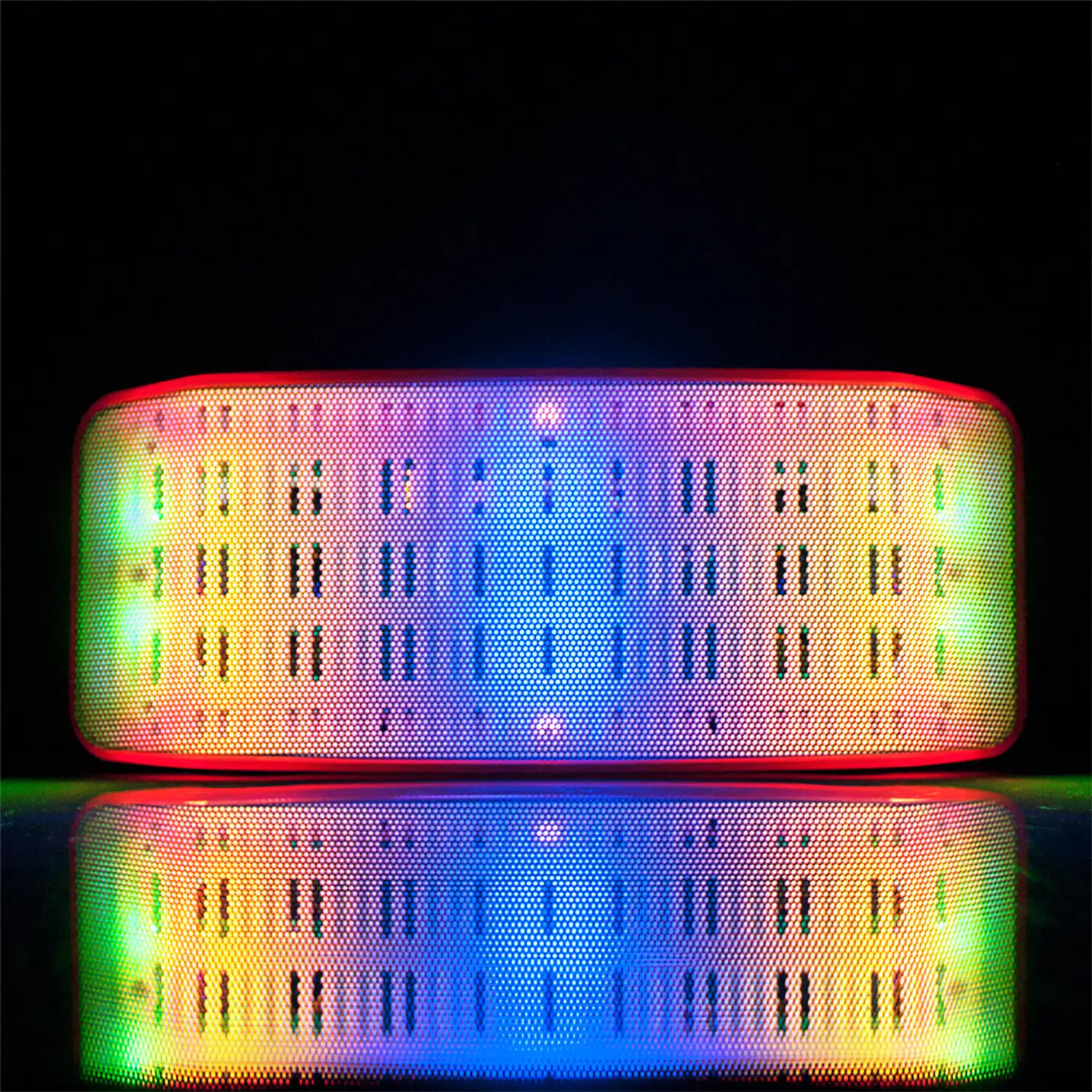 Altavoz bluetooth portable con luz led a todo color