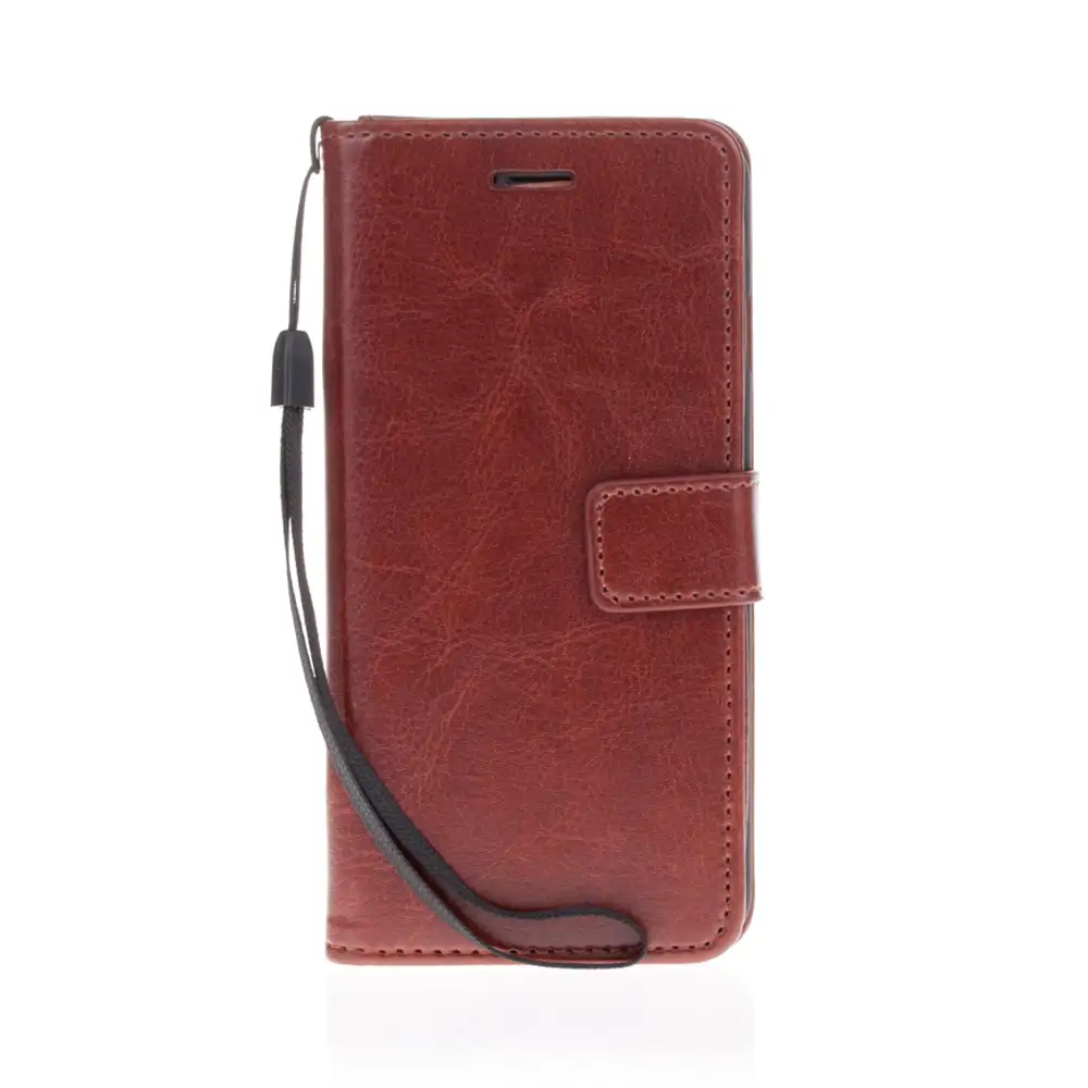 FUNDA LIBRO BILLETERA IP6/6S - MARRÓN 