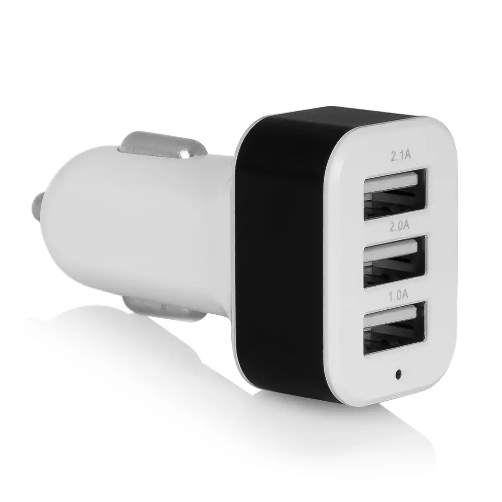 ADAPTADOR 5,2 Mah DE CARGA PARA COCHE 3 USB