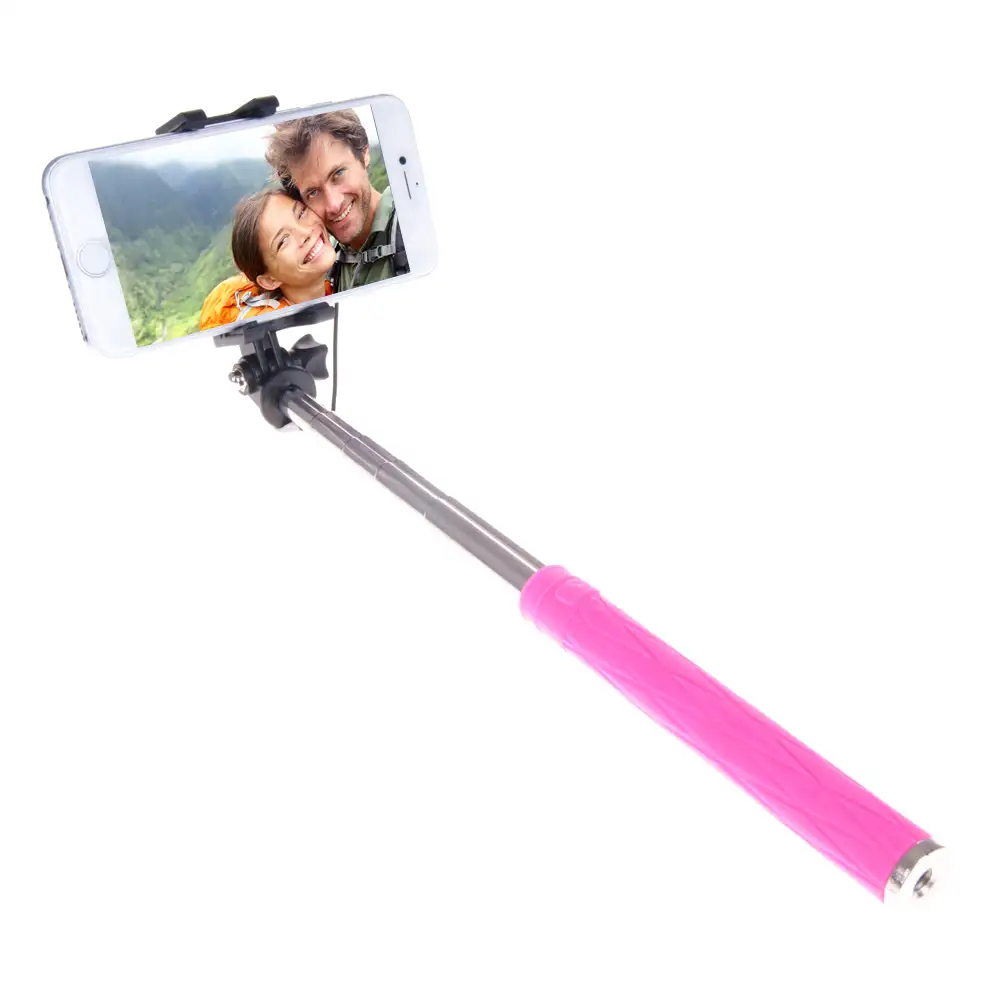 Mini palo de selfie con cable