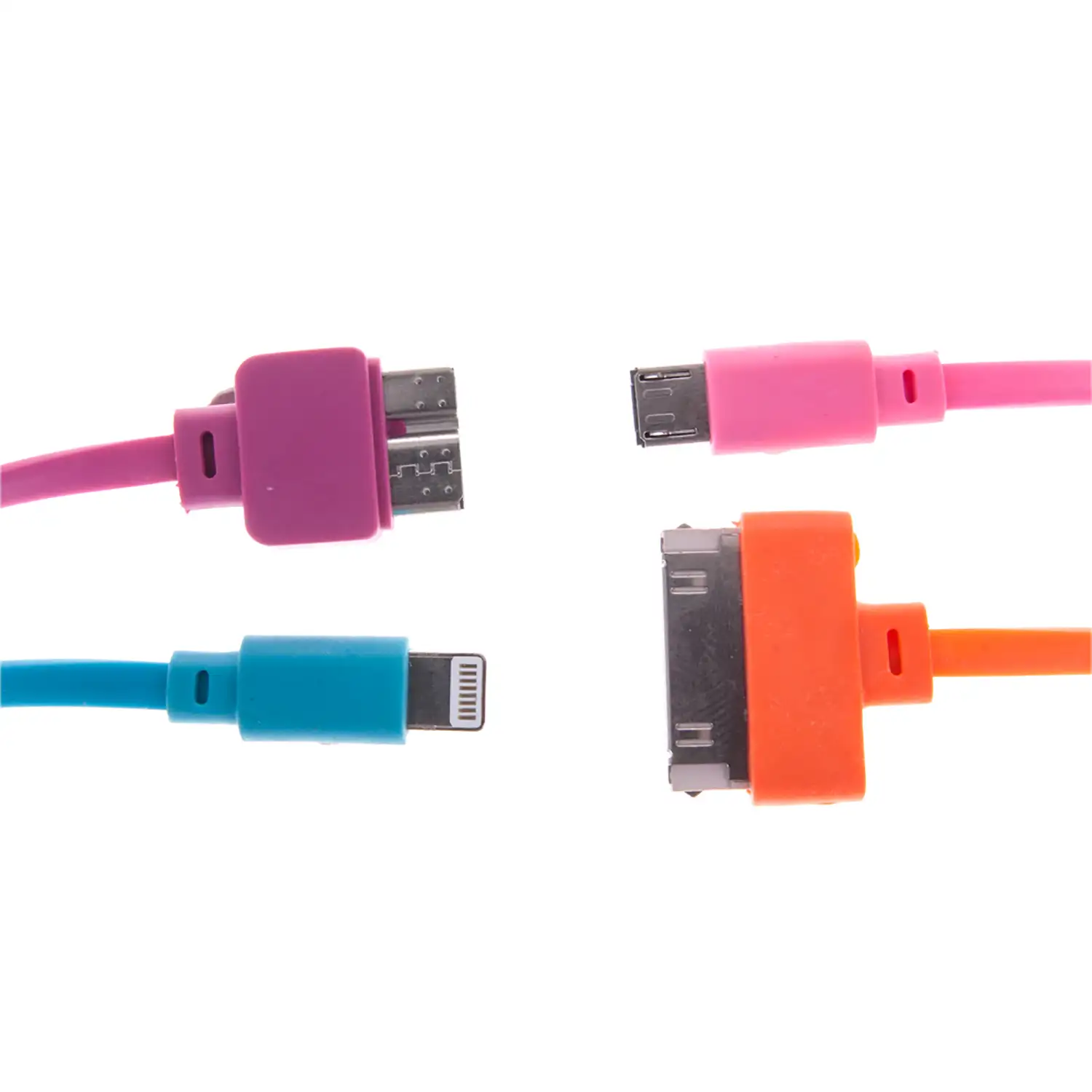 CABLE 4 CONECTORES EN 1 MULTICOLOR