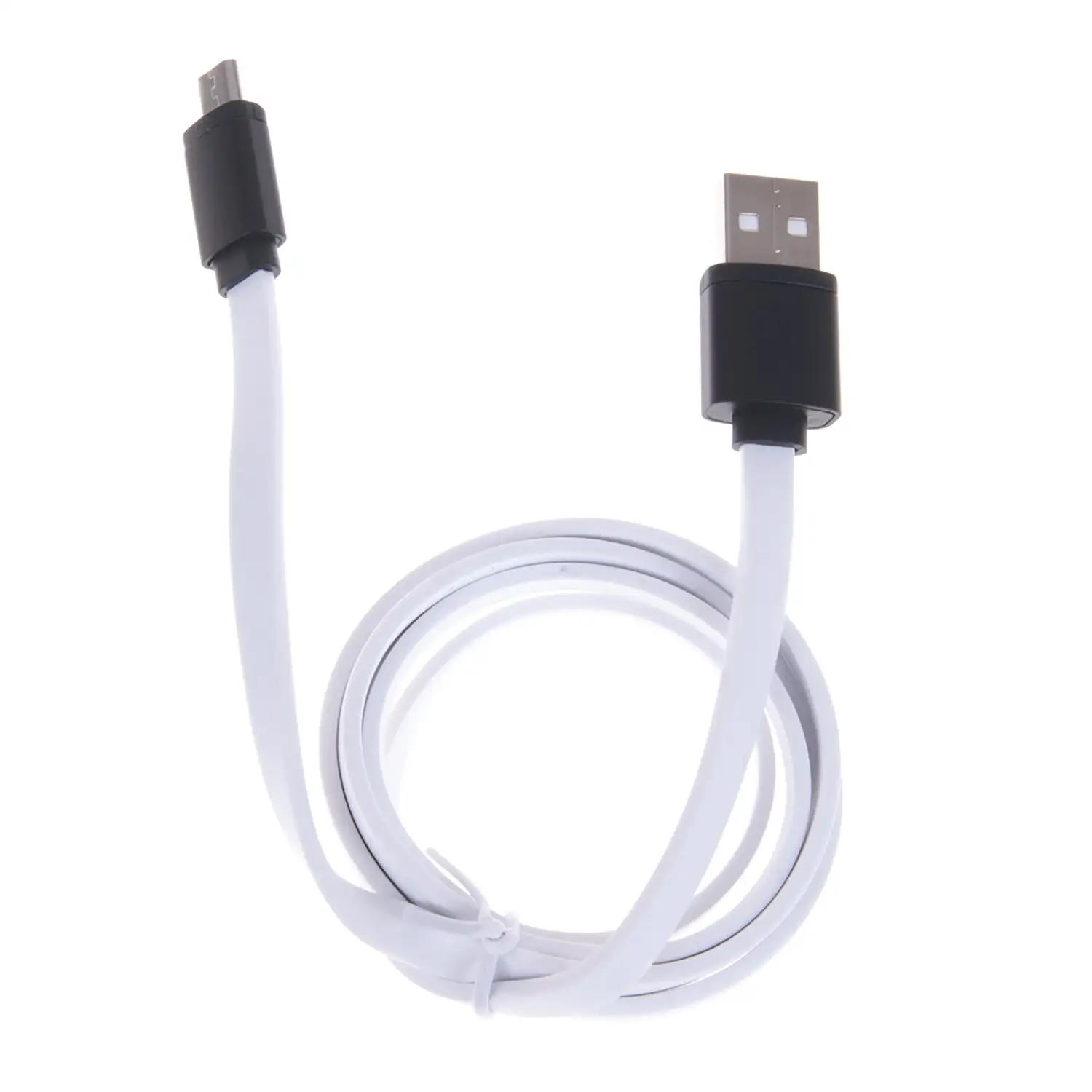 CABLE MICRO USB A USB BLANCO/NEGRO