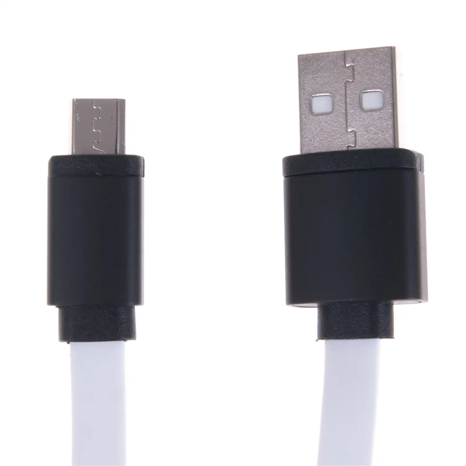 CABLE MICRO USB A USB BLANCO/NEGRO