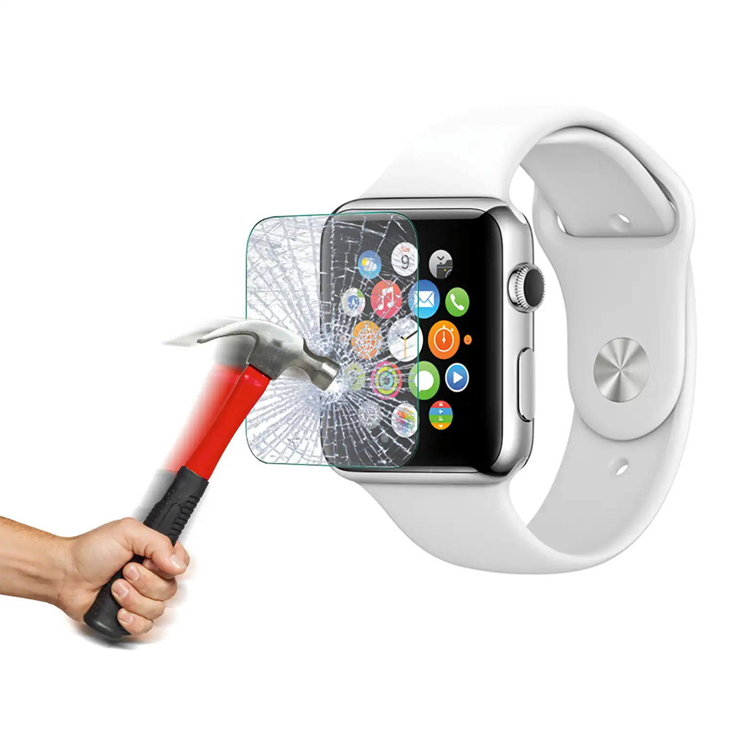 PROTECTOR CRISTAL TEMPLADO APPLE WACTH 38 MMS