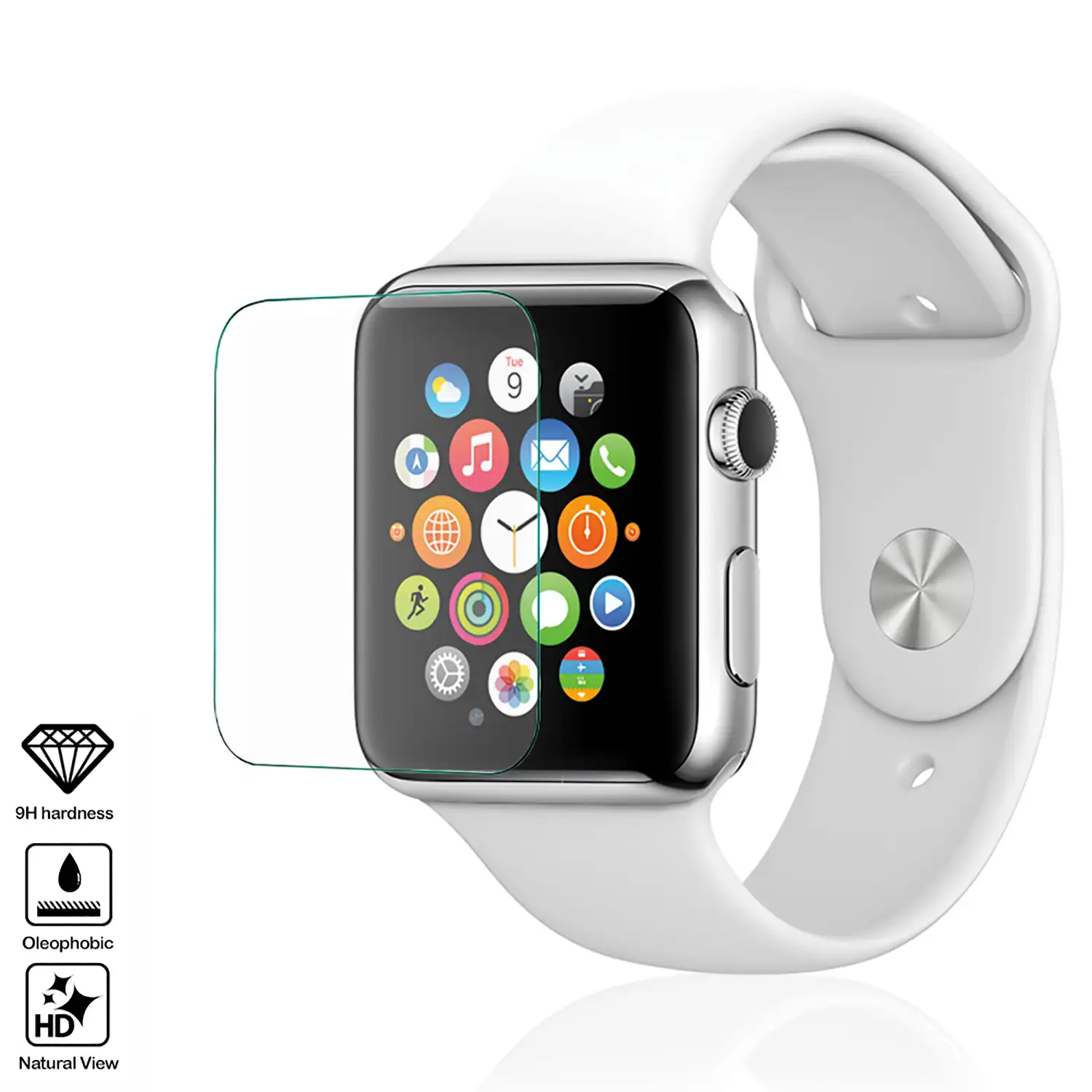 PROTECTOR CRISTAL TEMPLADO APPLE WACTH 42 MMS