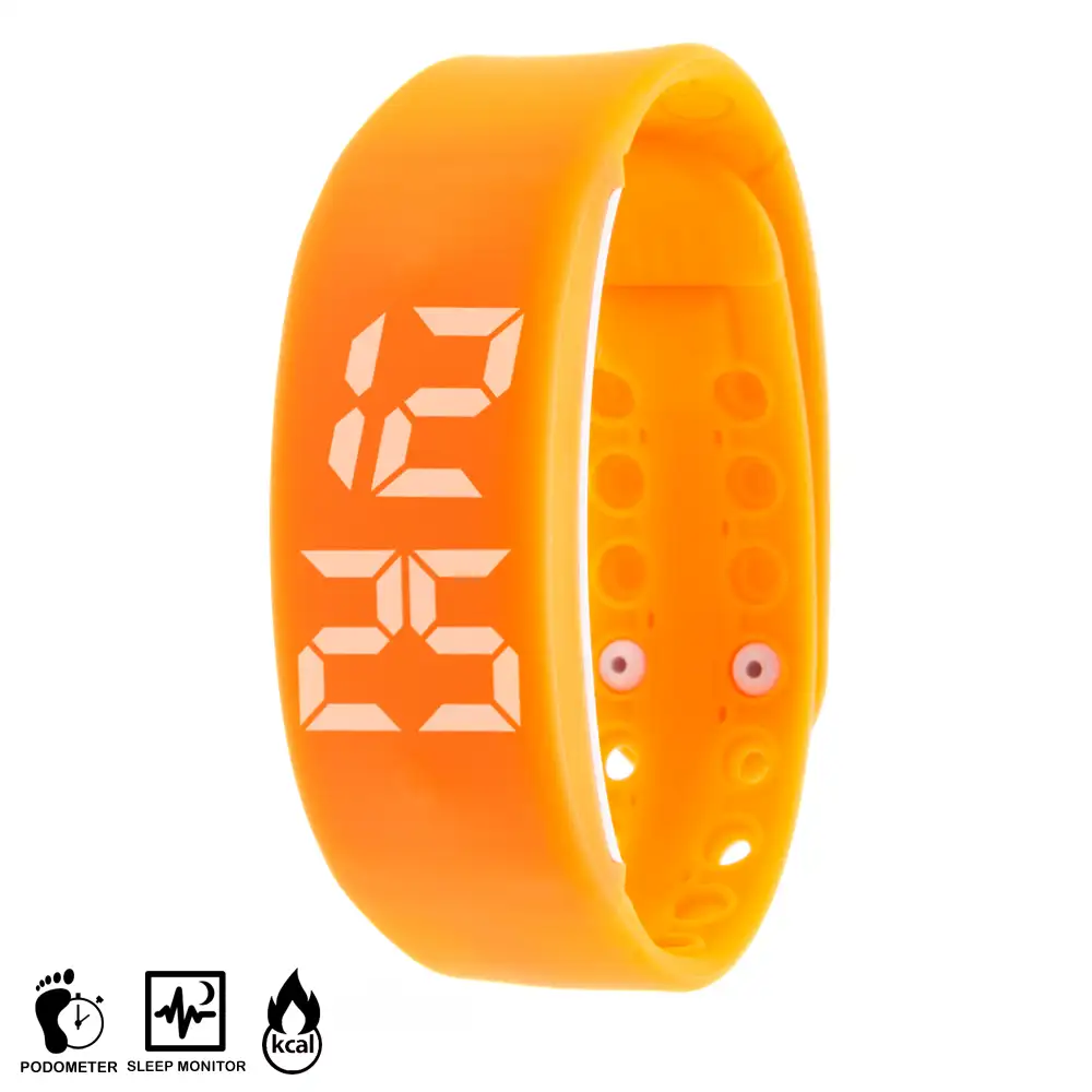 BRAZALETE INTELIGENTE FIT W2 PC CONTROL NARANJA