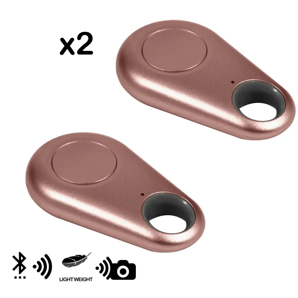 2x iTAG METAL LOCALIZADOR BLUETOOTH PORTÁTIL ORO ROSA