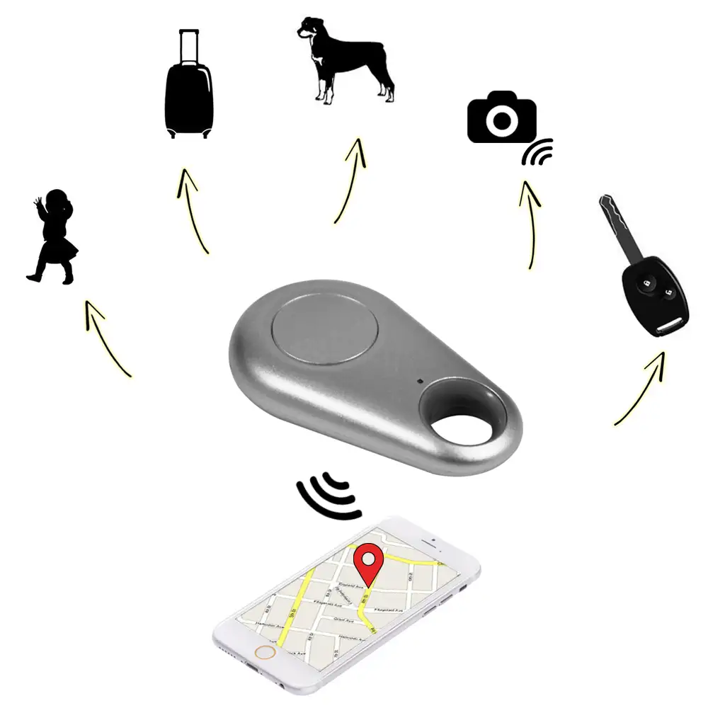 3x iTAG METAL LOCALIZADOR BLUETOOTH PORTÁTIL PLATA