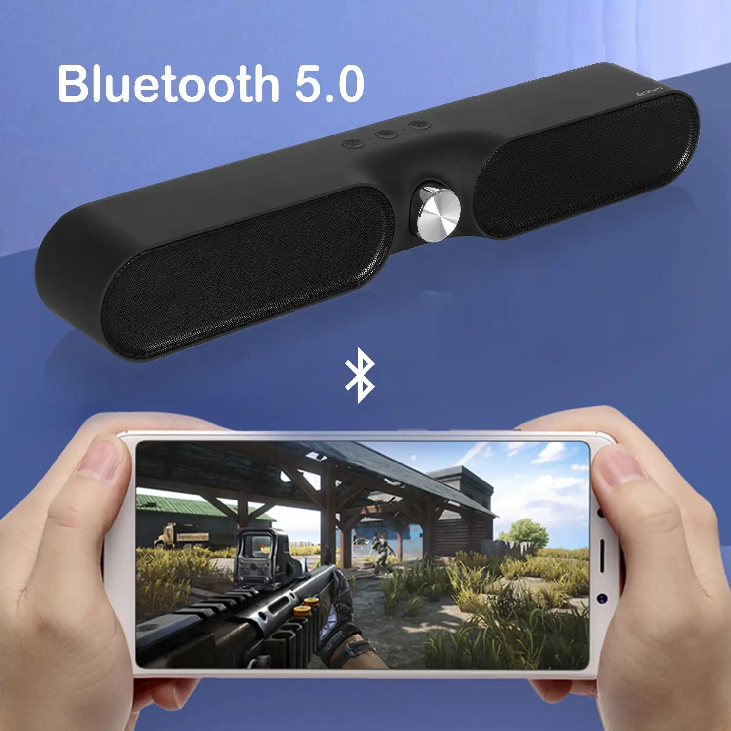 Pack: Video proyector LED A13 con Wifi y Android 6.0 incorporado. HD1080P + Barra de sonido YSW05, Bluetooth 5.0. Batería incorporada de 2400mAh.