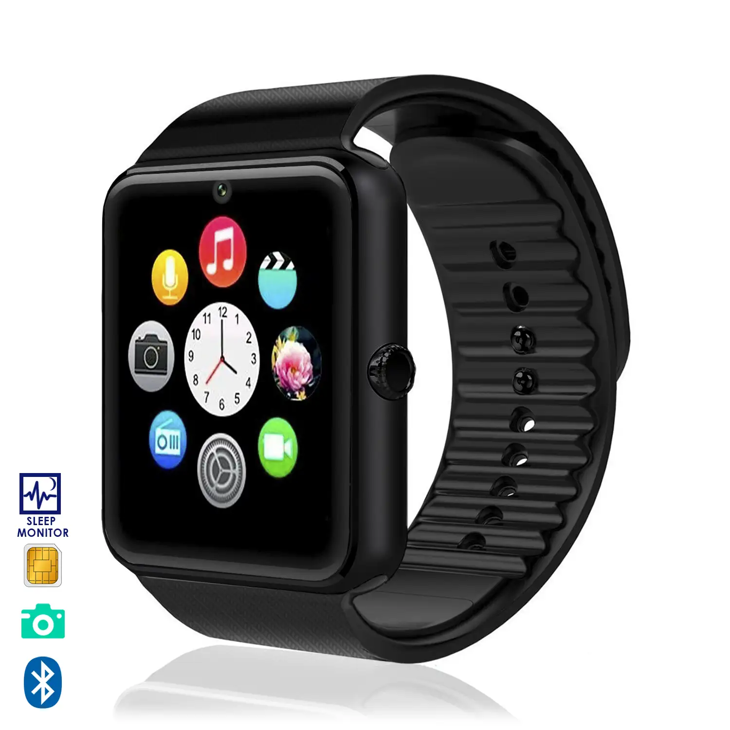 GT08 BLUETOOTH WATCH con SIM, cámara y SLOT micro SD 