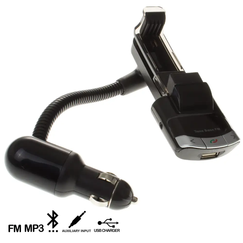  Kit manos libres Bluetooth Transmisor FM MP3 con soporte para movil BT8118