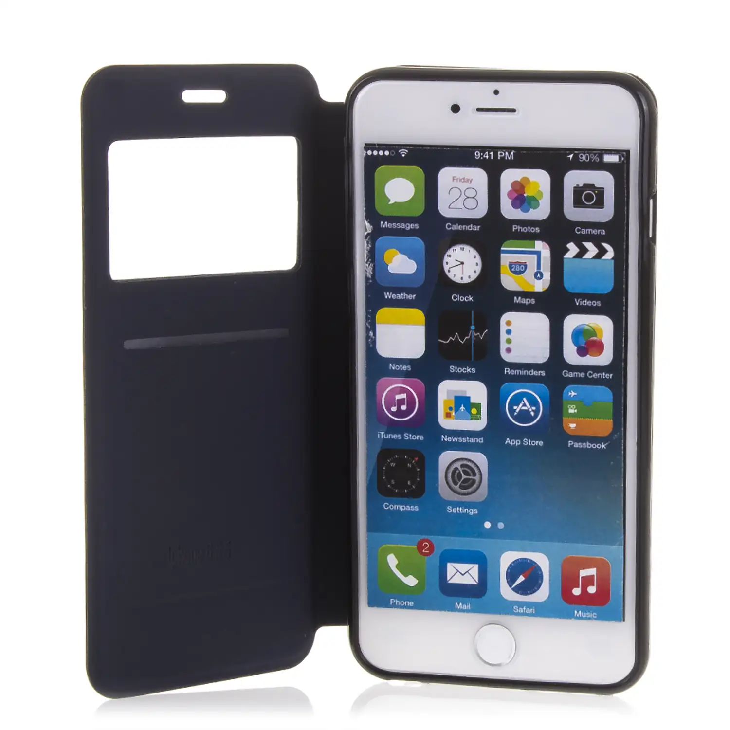 FUNDA LIBRO CON VENTANA CIERRE MAGNETICO IP6/6S