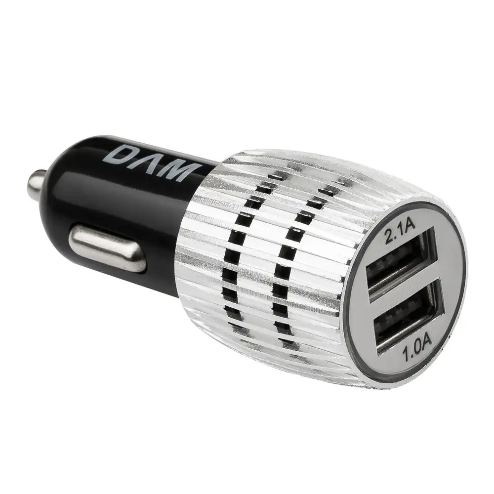 Adaptador AINOPE Cargador USB Para Coche Carga Rapida-Silver