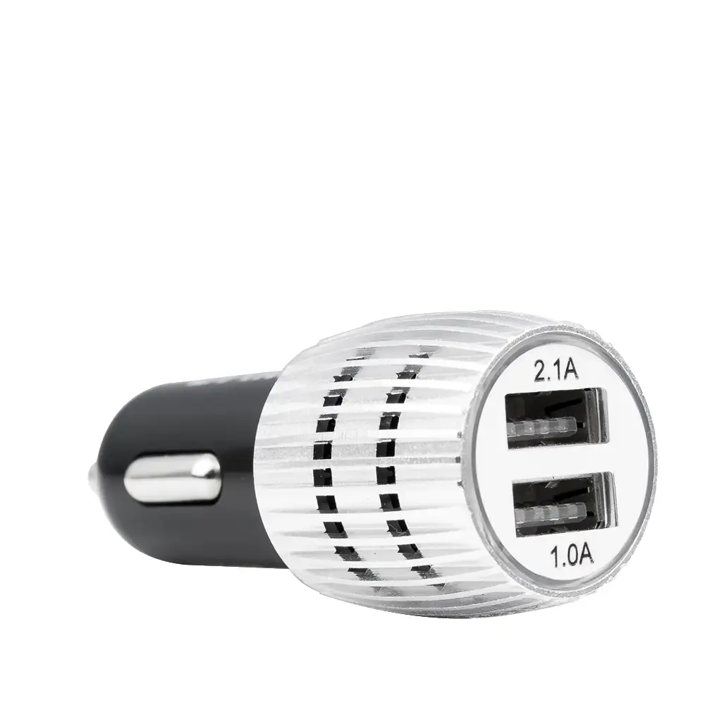 Adaptador AINOPE Cargador USB Para Coche Carga Rapida-Silver