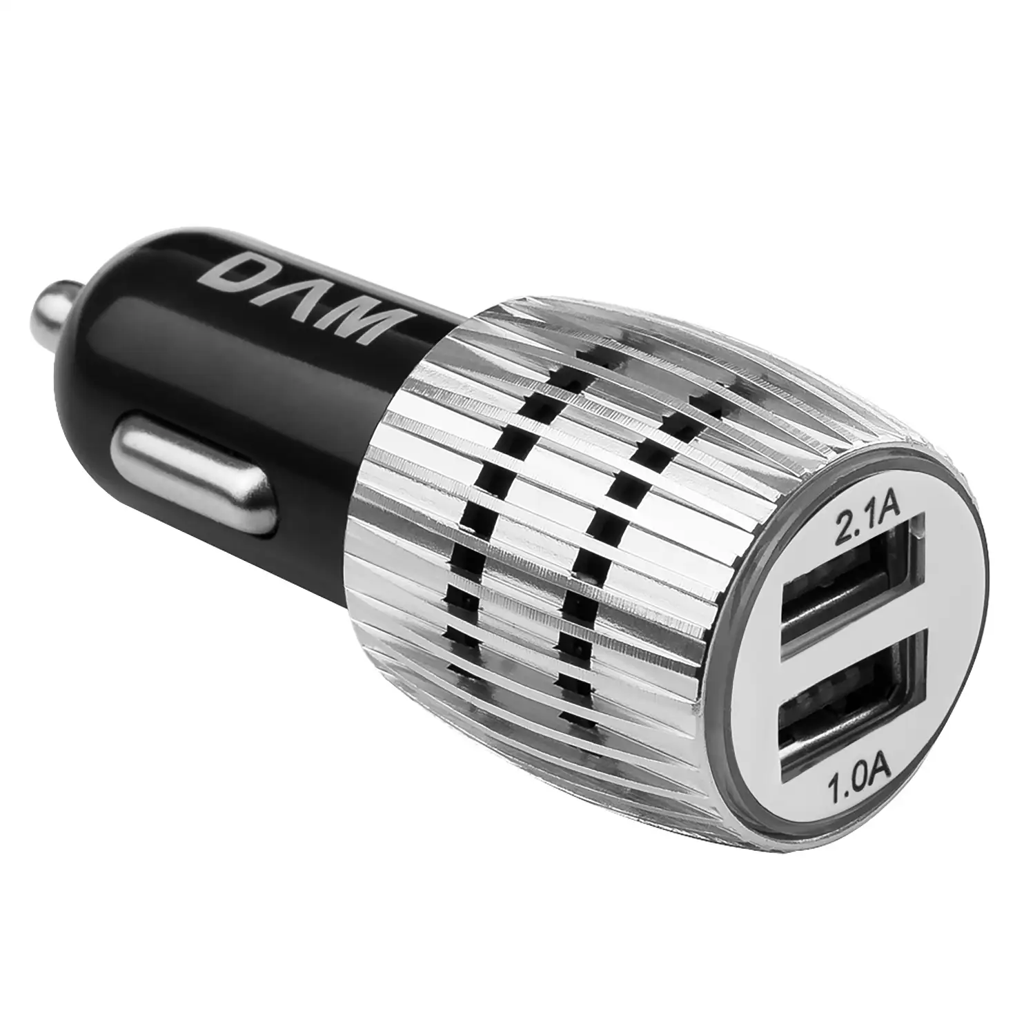 Cargador rápido para coche, con dos salidas USB