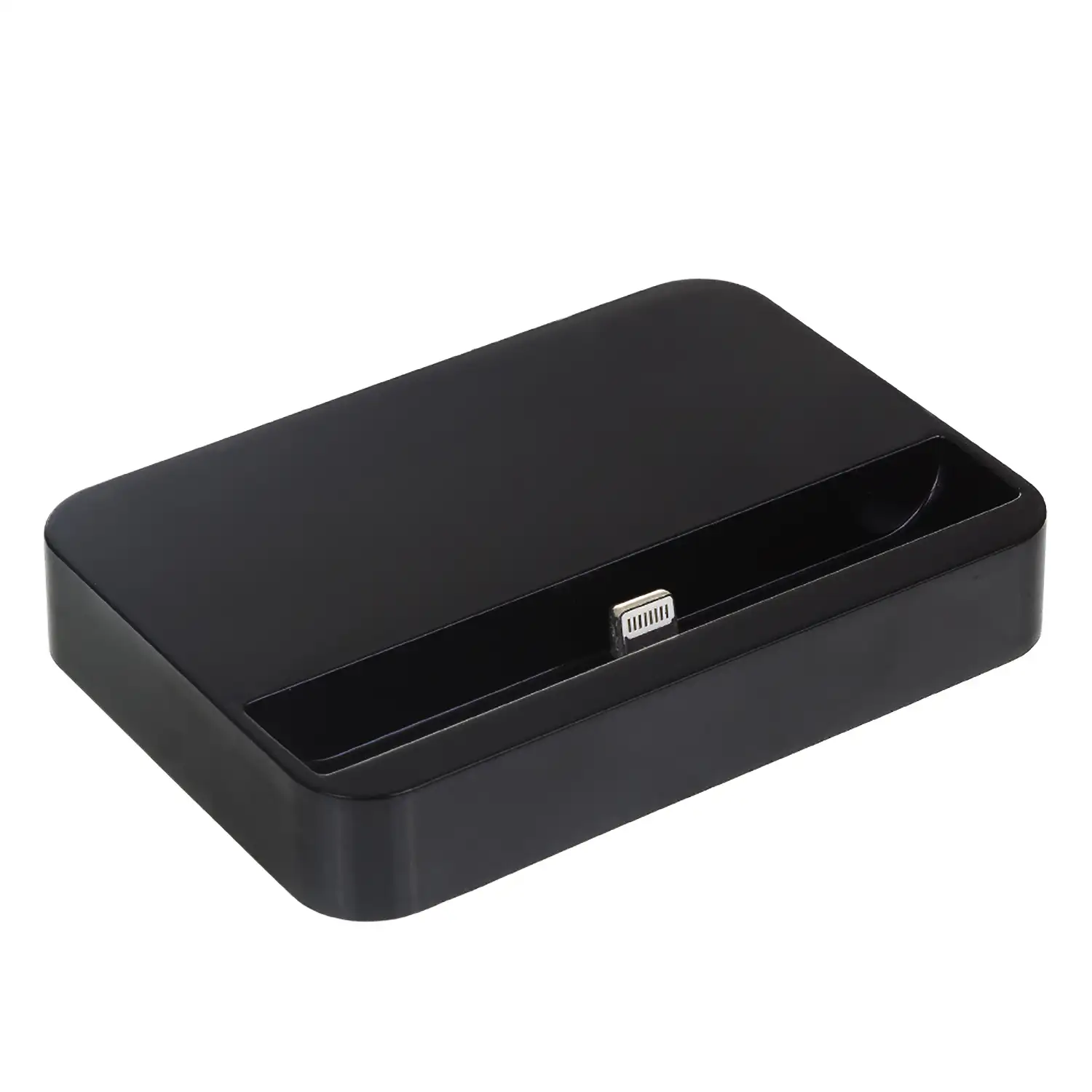 BASE DE CARGA PLANA PARA IPhone 5/SE/6/6 PLUS NEGRA