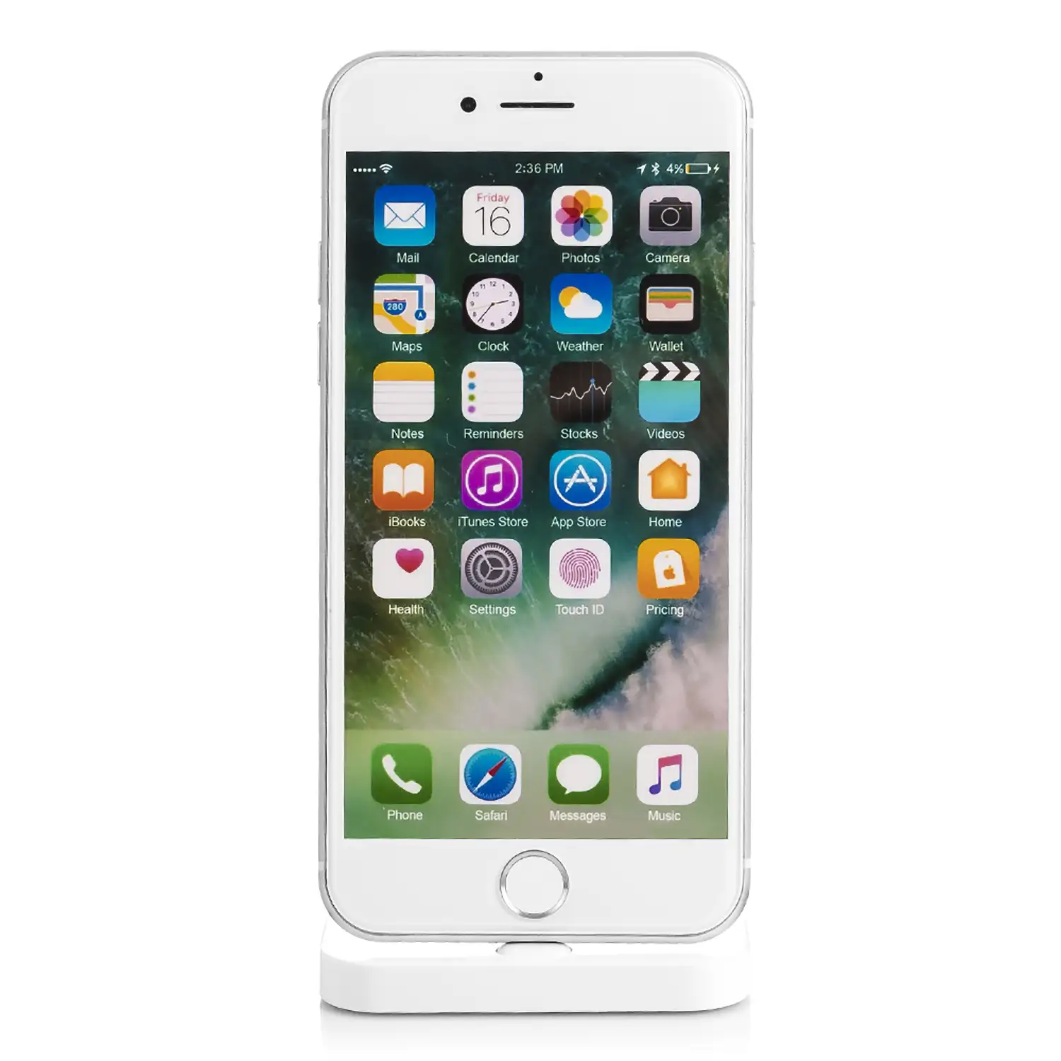 BASE DE CARGA PLANA PARA Iphone 5/6/7/8/X LIGHTNING 8 PINS 