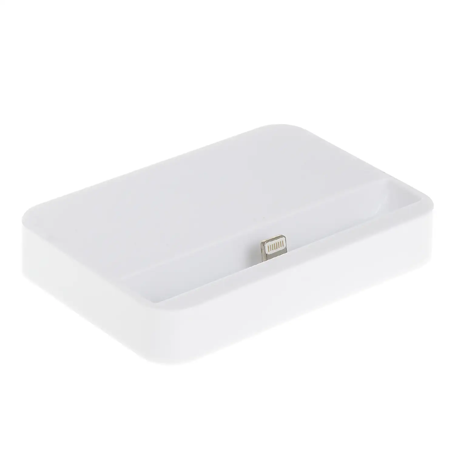 BASE DE CARGA PLANA PARA IPhone 5/SE/6/6 PLUS BLANCA