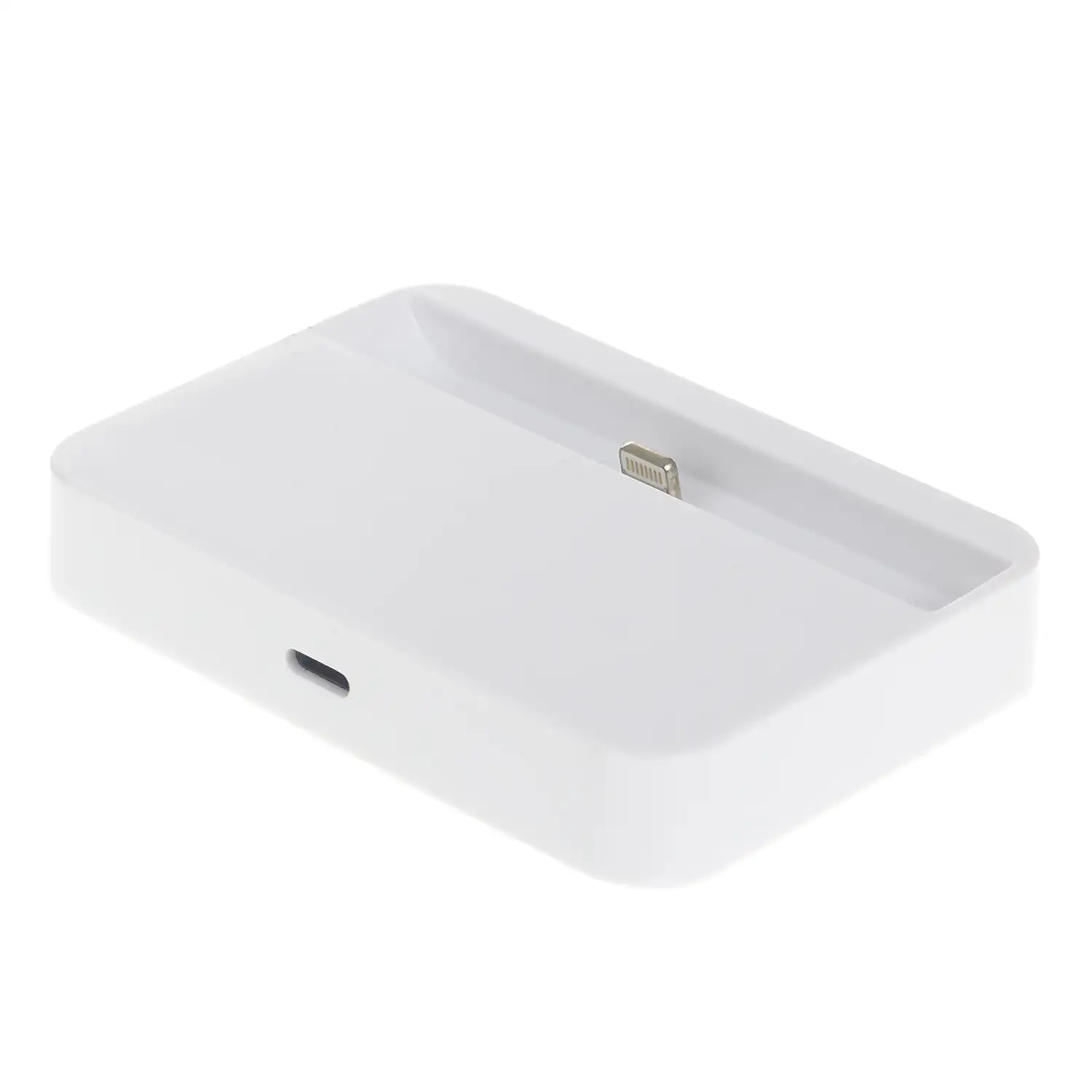 BASE DE CARGA PLANA PARA IPhone 5/SE/6/6 PLUS BLANCA