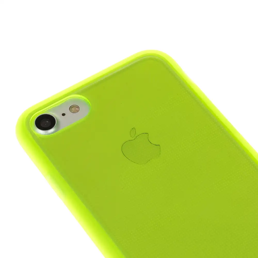 CARCASA TPU TRANSPARENTE CON COLOR IP7 / IPHONE 8