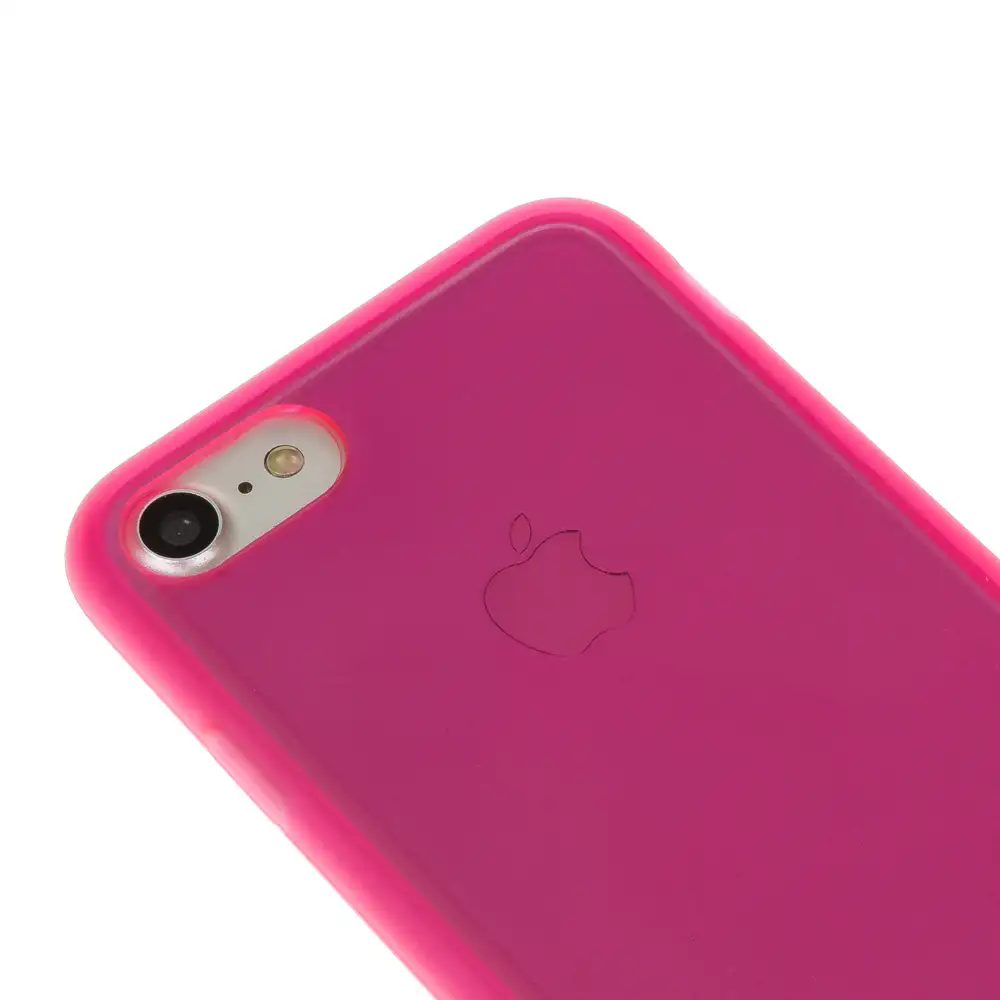 CARCASA TPU TRANSPARENTE CON COLOR IP7 / IPHONE 8