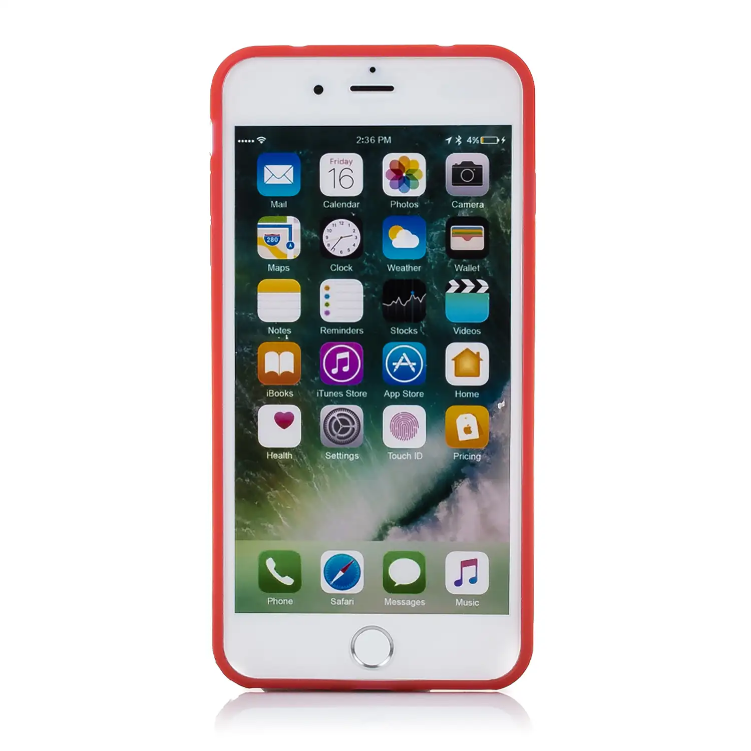 CARCASA TPU TRANSPARENTE CON COLOR IP7 / IPHONE 8