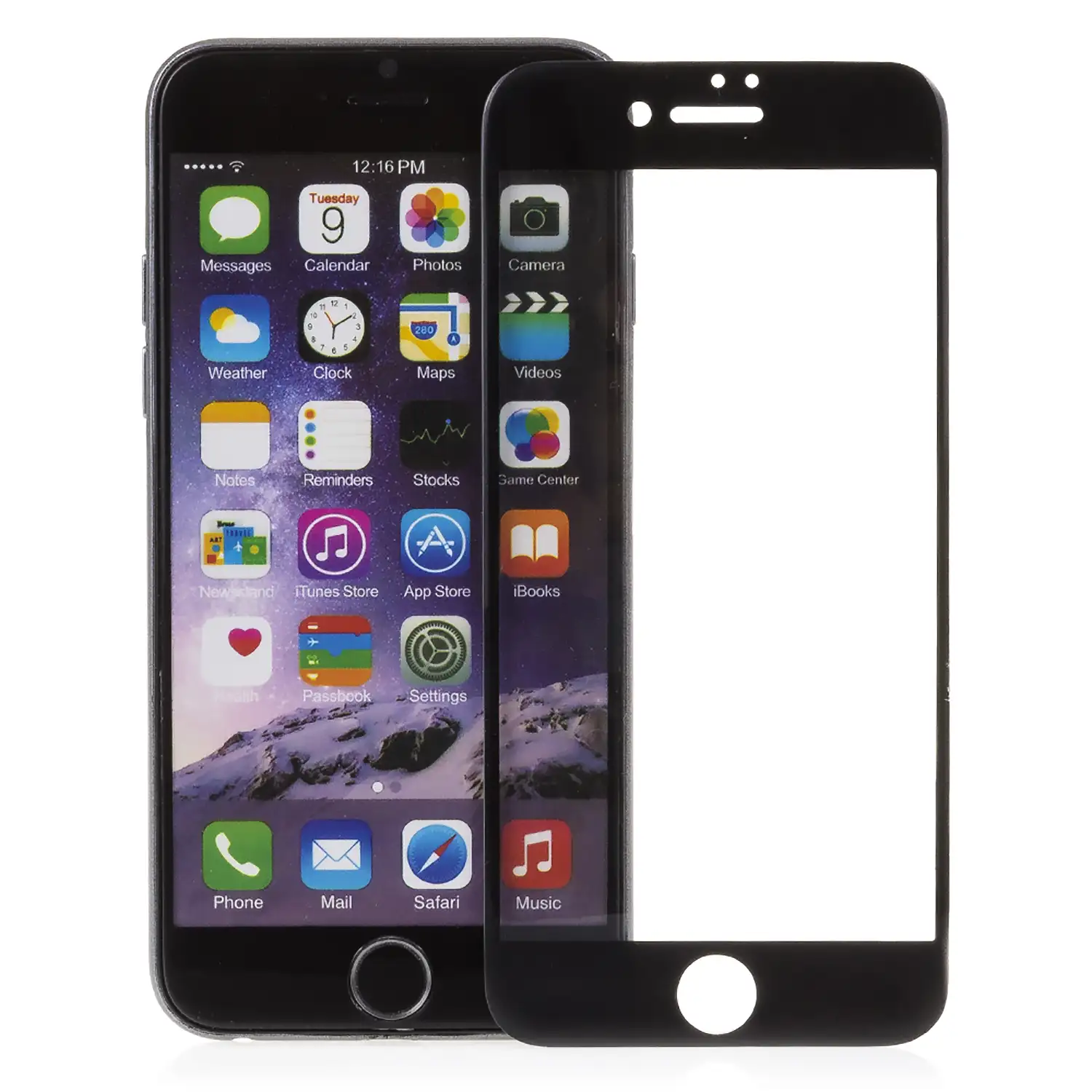▷ Protector Cristal Templado iPhone 7 Plus iPhone 8 Plus Negro
