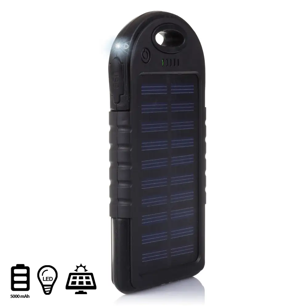 POWERBANK SOLAR WATERPROOF DE 5.000mAh