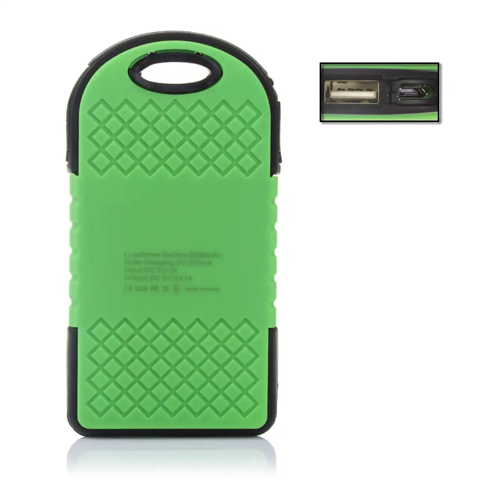 POWERBANK SOLAR WATERPROOF DE 5.000mAh