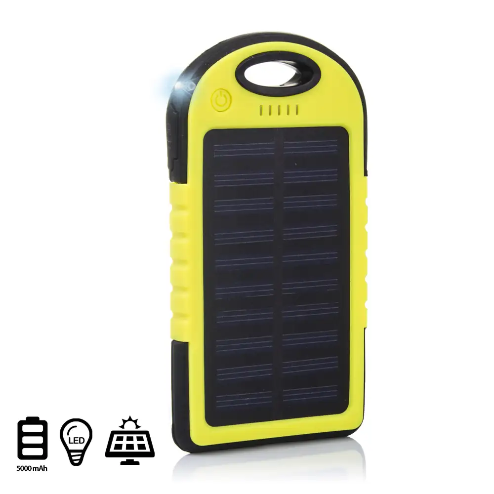 POWERBANK SOLAR WATERPROOF DE 5.000mAh