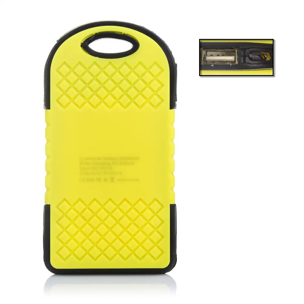 POWERBANK SOLAR WATERPROOF DE 5.000mAh