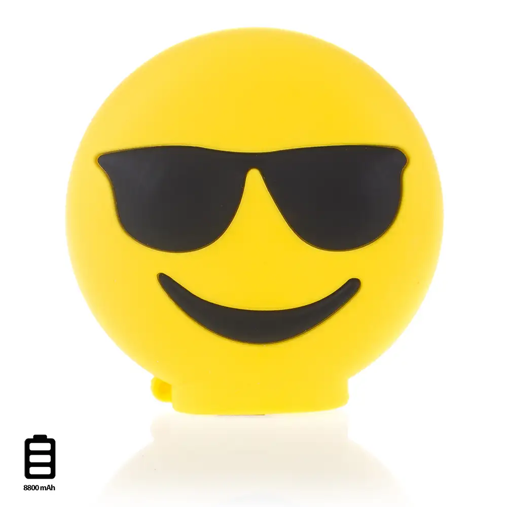 POWERBANK EMOTICONO 8.800mAh + FUNDA. SUNGLASSES