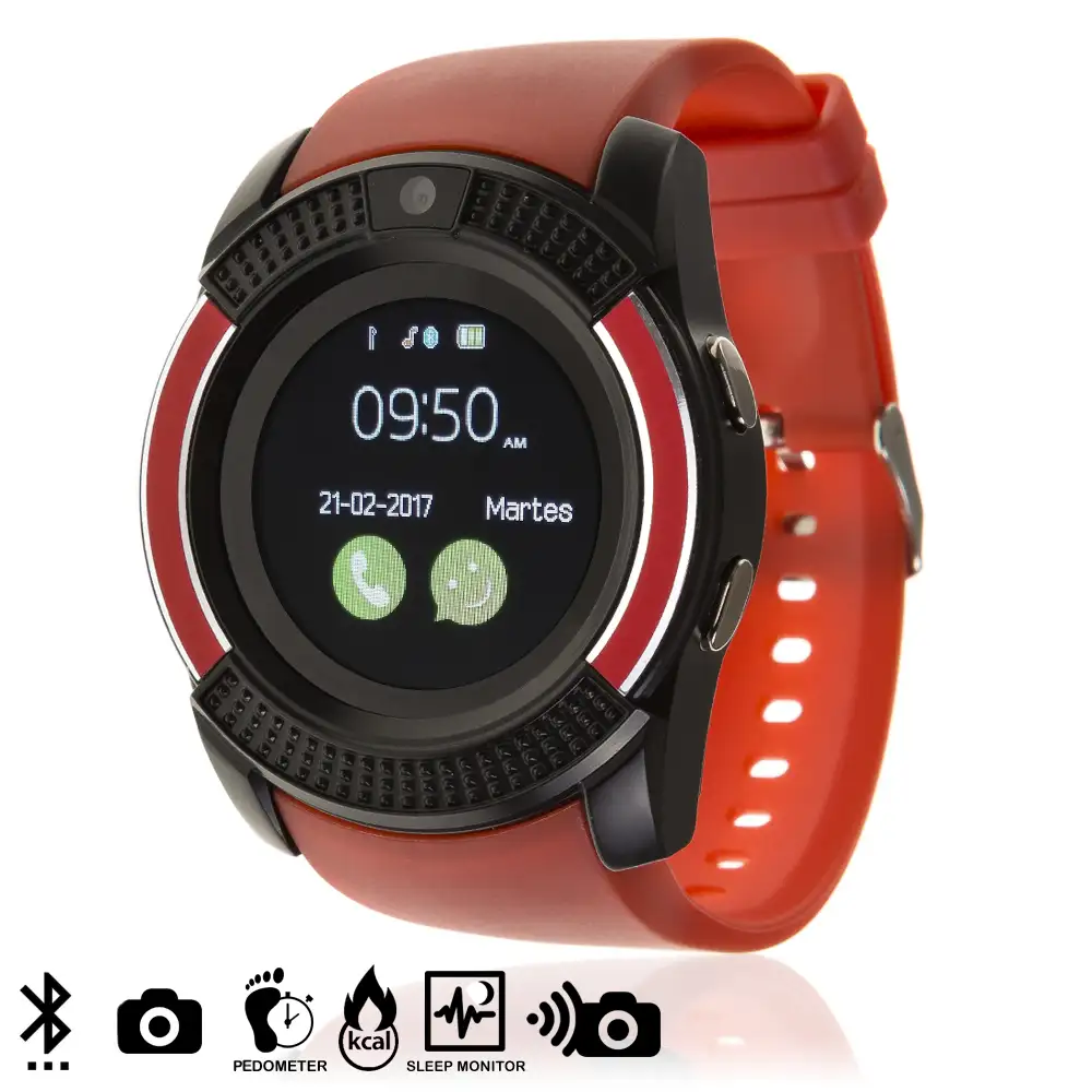 SMARTWATCH BLUETOOTH CON SIM, MICRO SD Y CÁMARA