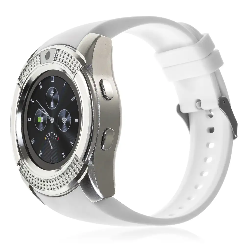 Smartwatch V8 de pantalla circular con cámara y opción a SIM + micro SD Kingston 32GB Clase 10