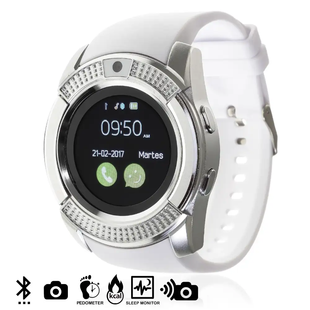 SMARTWATCH BLUETOOTH CON SIM, MICRO SD Y CÁMARA