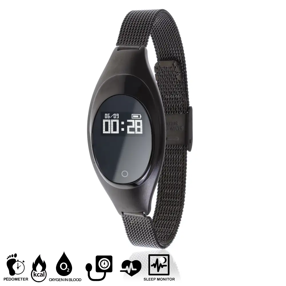 BRAZALETE INTELIGENTE BLUETOOTH Z18 CON PRESION SANGUINEA