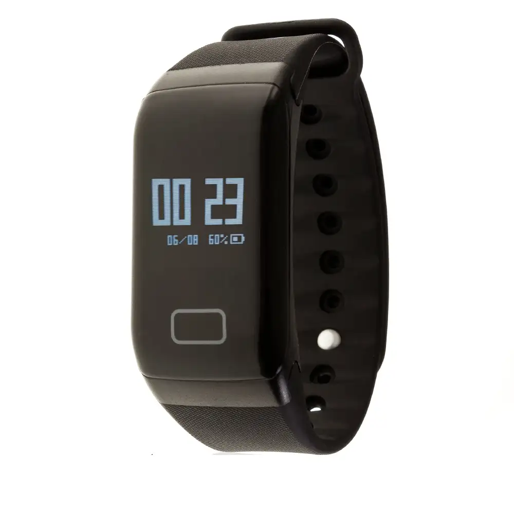 BRAZALETE INTELIGENTE BLUETOOTH F1 CON MONITOR CARDÍACO,PRESIÓN SANGUÍNEA Y OXÍGENO EN SANGRE