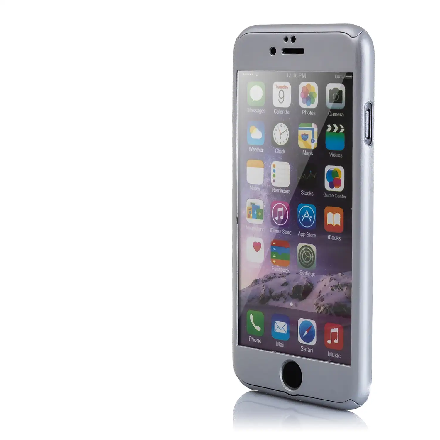 CARCASA FULL COVER+CRISTAL PARA IPHONE 6/6S PLUS SILVER