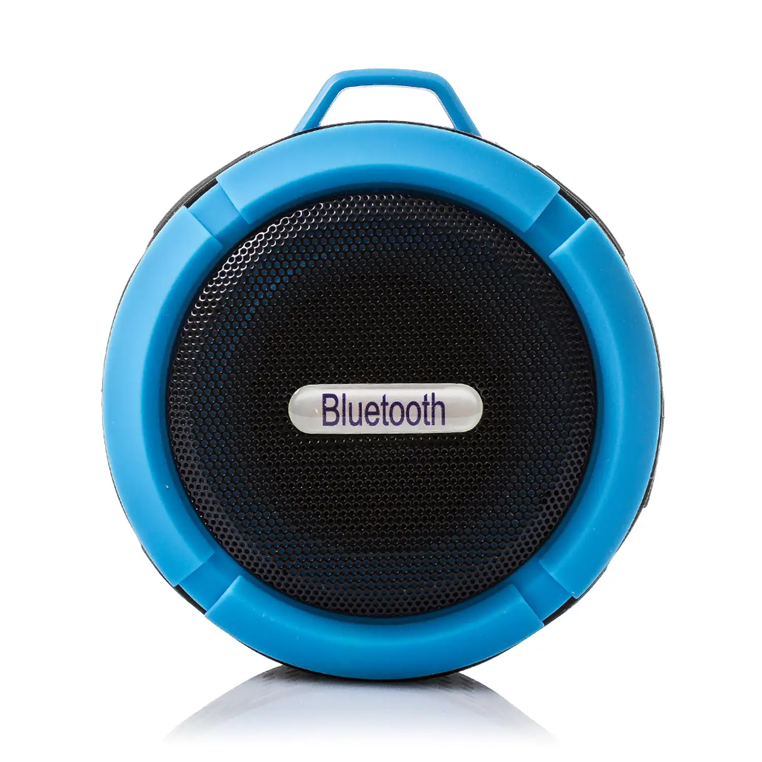 Altavoz bluetooth circular resistente al agua con ventosa C6