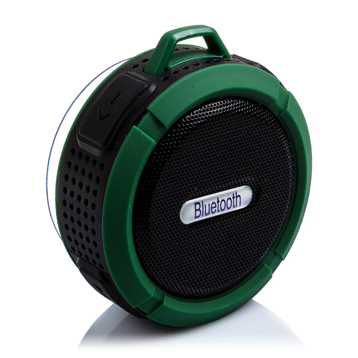 Altavoz bluetooth circular resistente al agua con ventosa C6