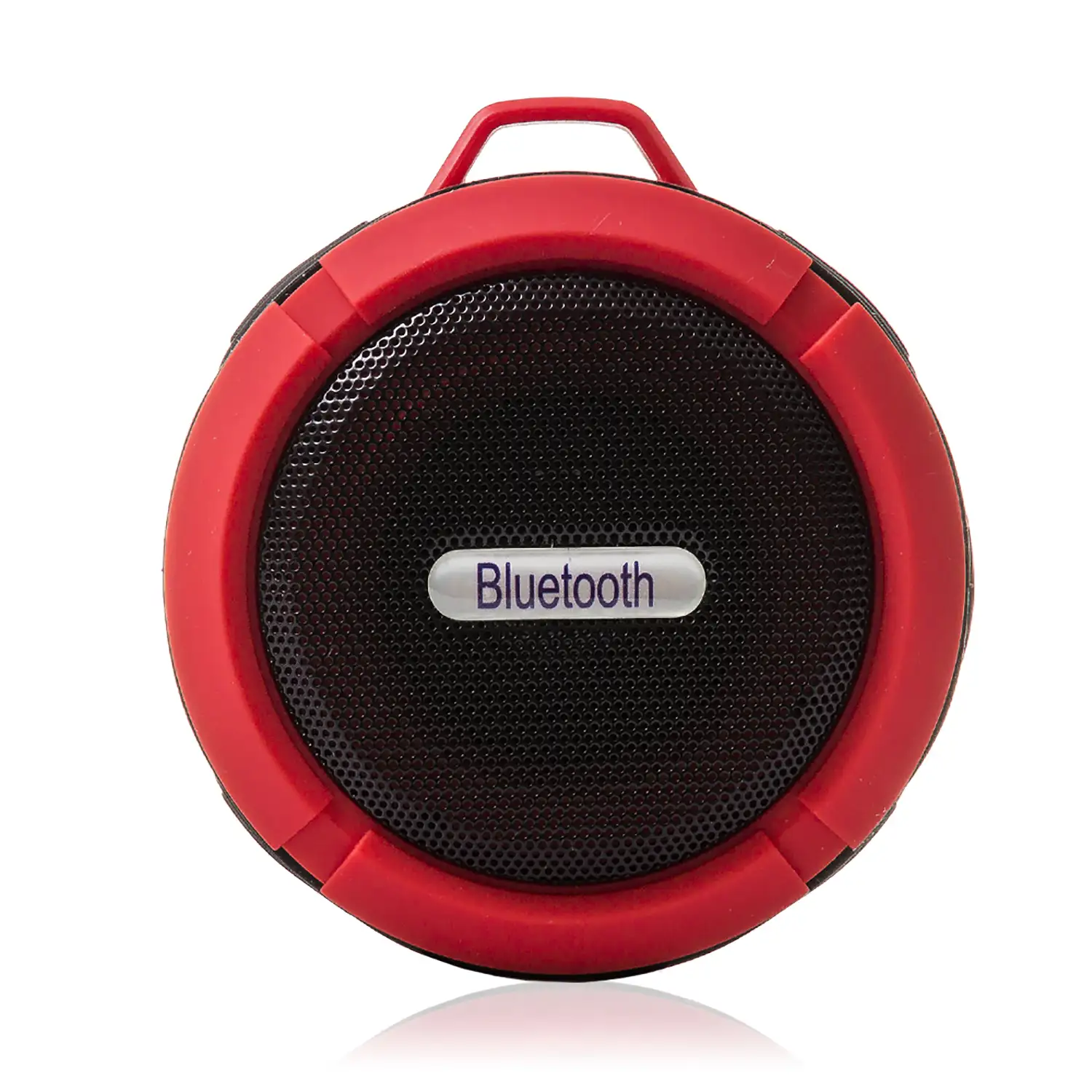 Altavoz bluetooth circular resistente al agua con ventosa C6