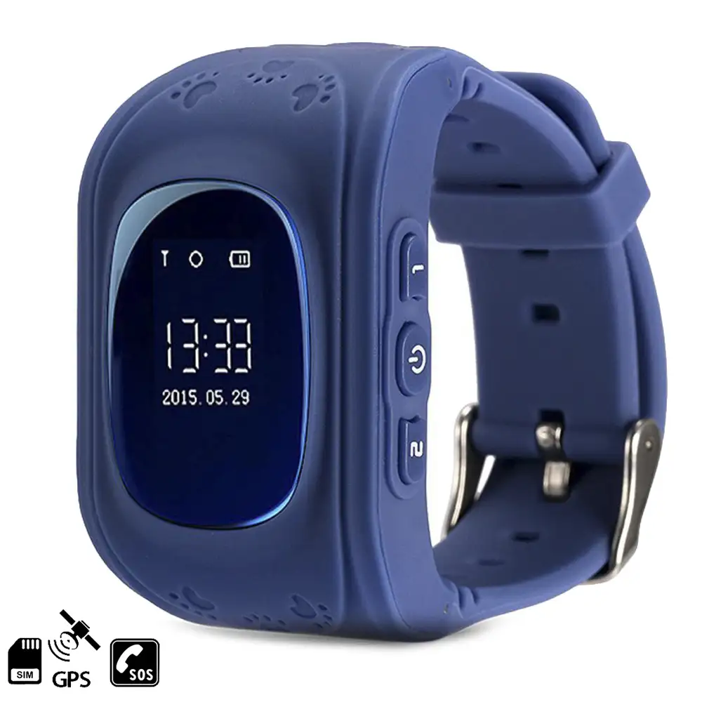 Smartwatch GPS Q50 especial para niños, con función de rastreo, llamadas SOS y recepción de llamada