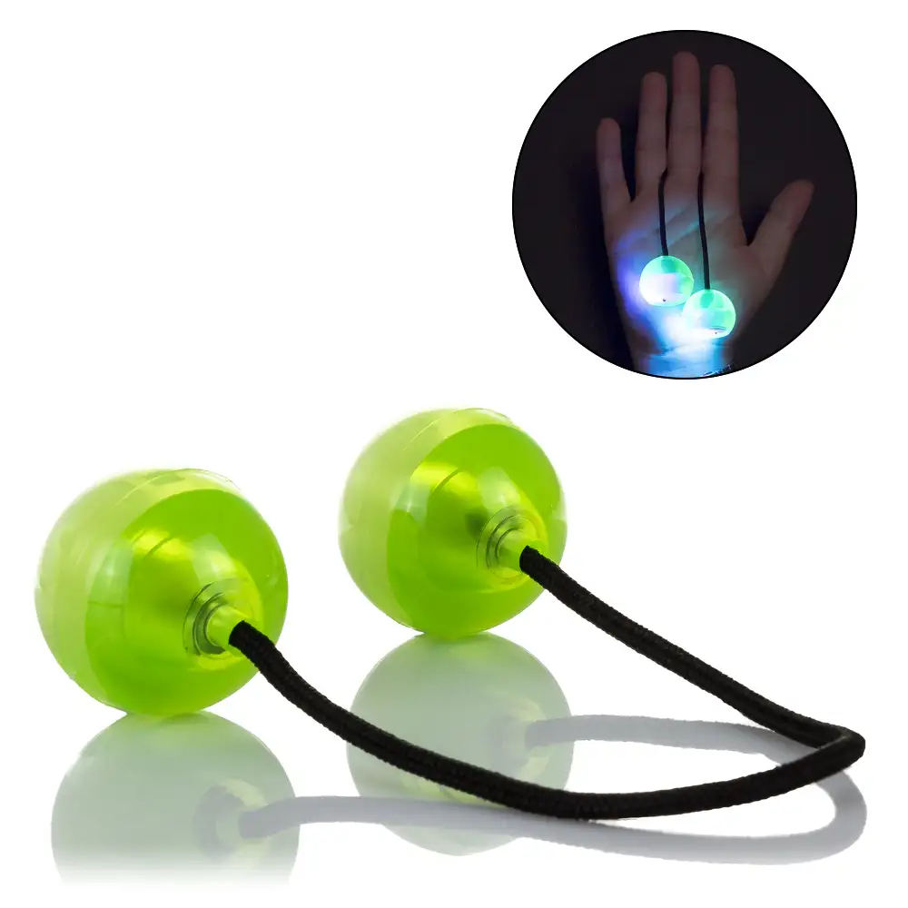 CLACKER BALL ANTI ESTReS SEMI ESFeRICAS CON LUZ LED MULTICOLOR