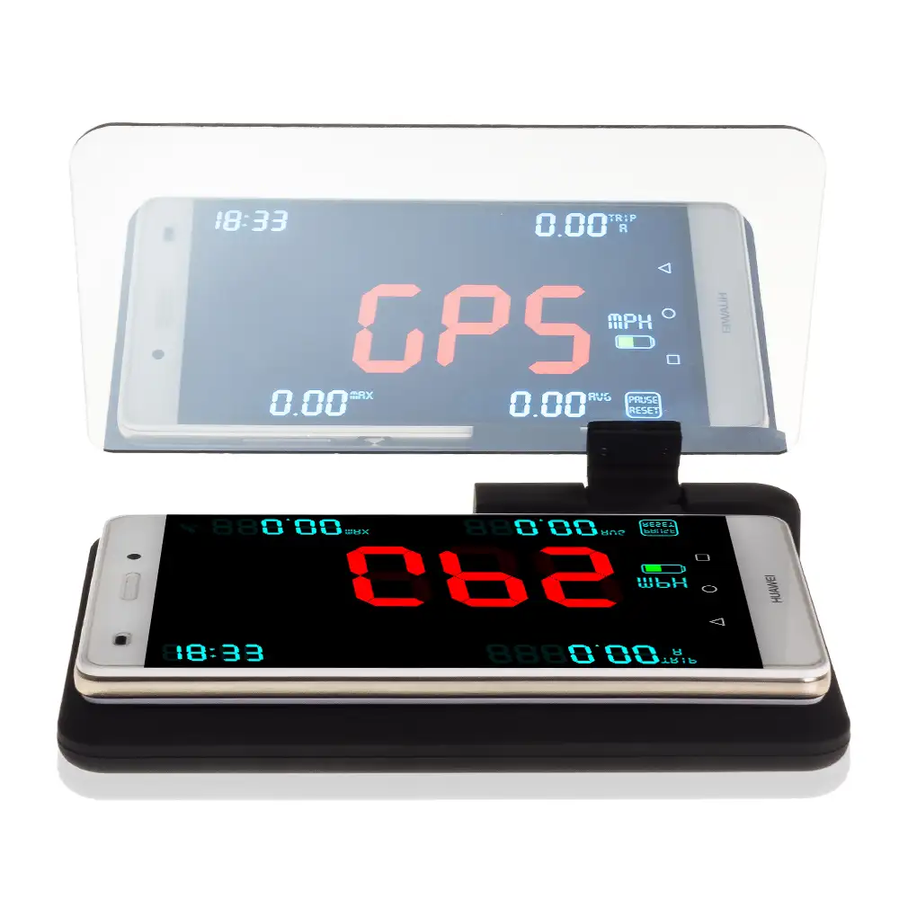 Soporte de smartphone para coche con reflector de pantalla Head Up Display