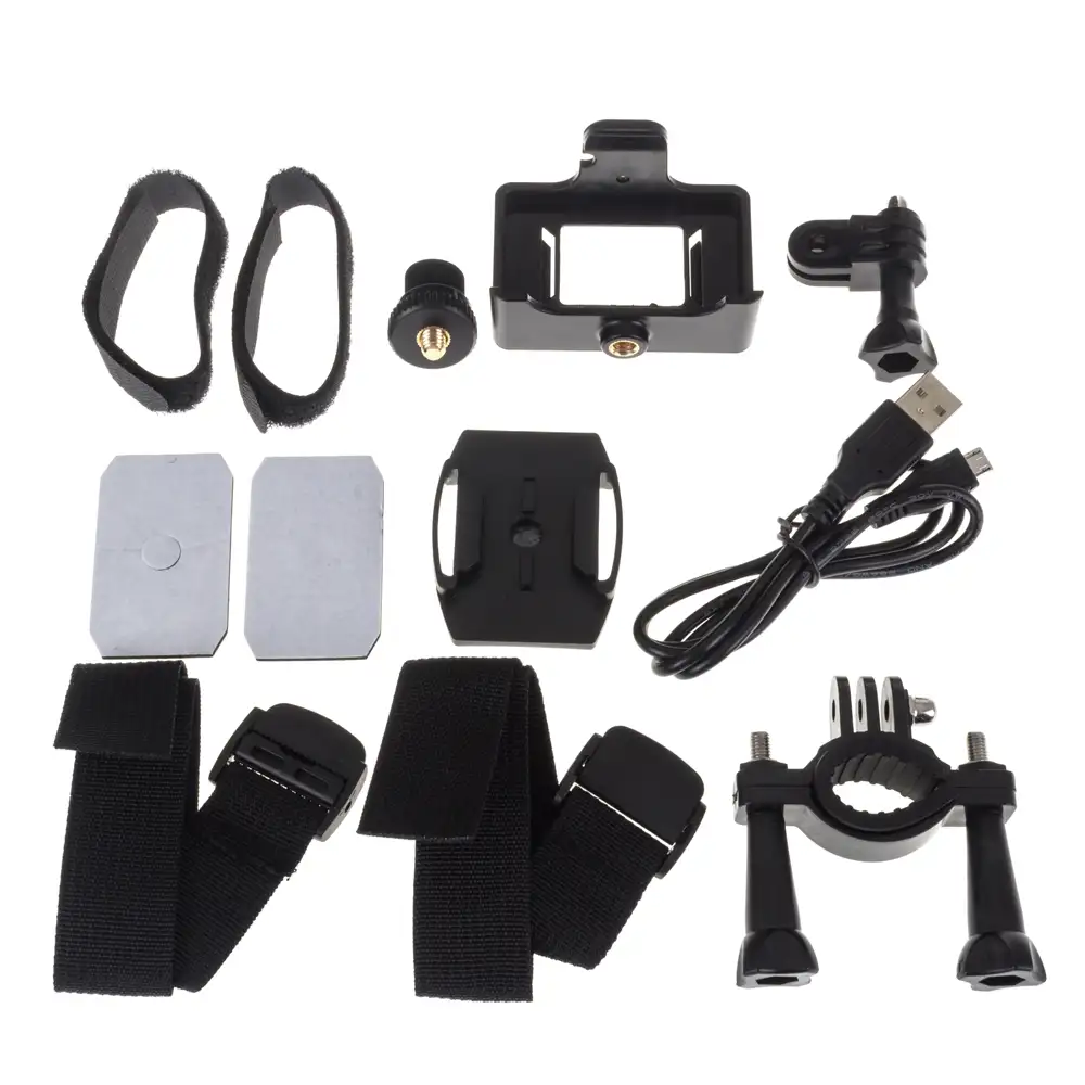 Cámara Deportiva Komir 720P. Pantalla LCD 2'. 14 Accesorios