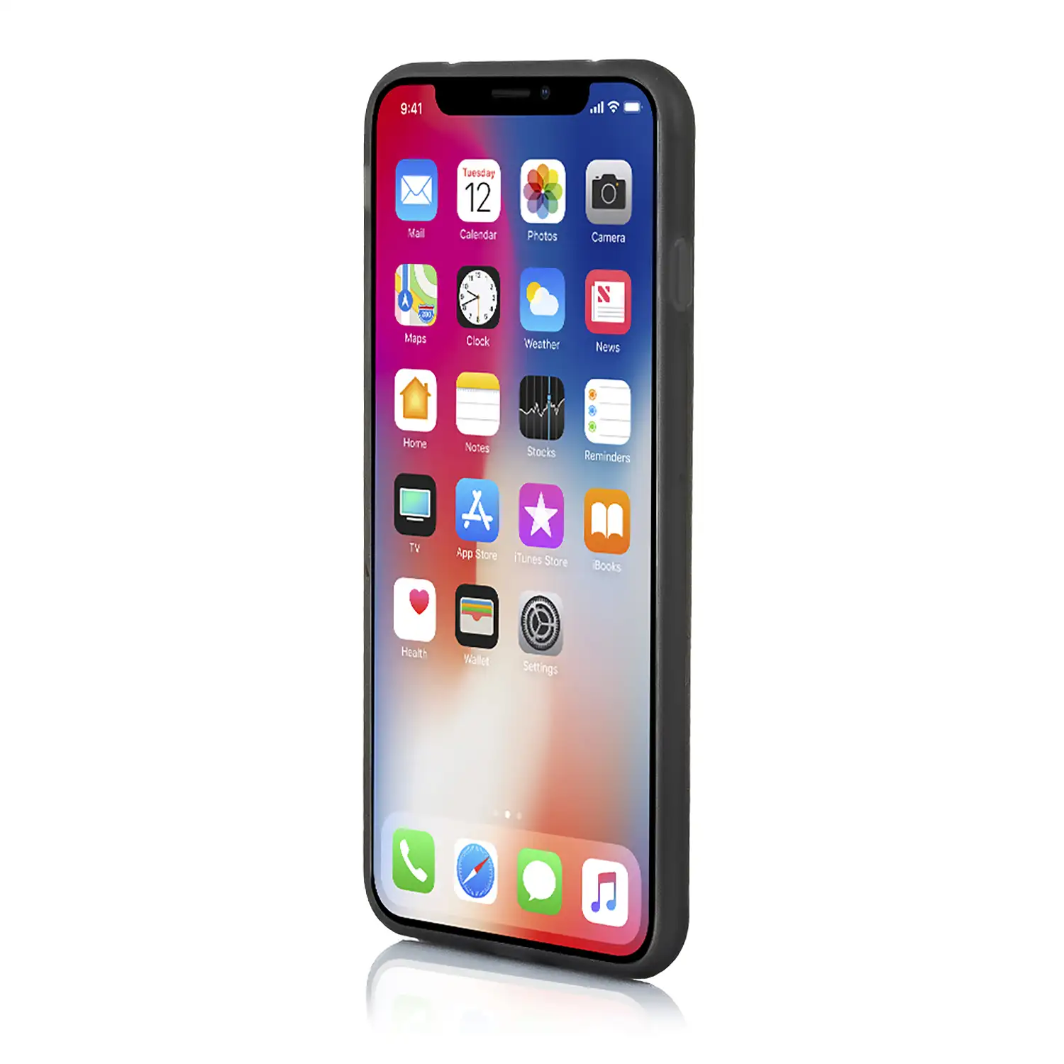 CARCASA TPU TRANSPARENTE CON COLOR IPHONE X