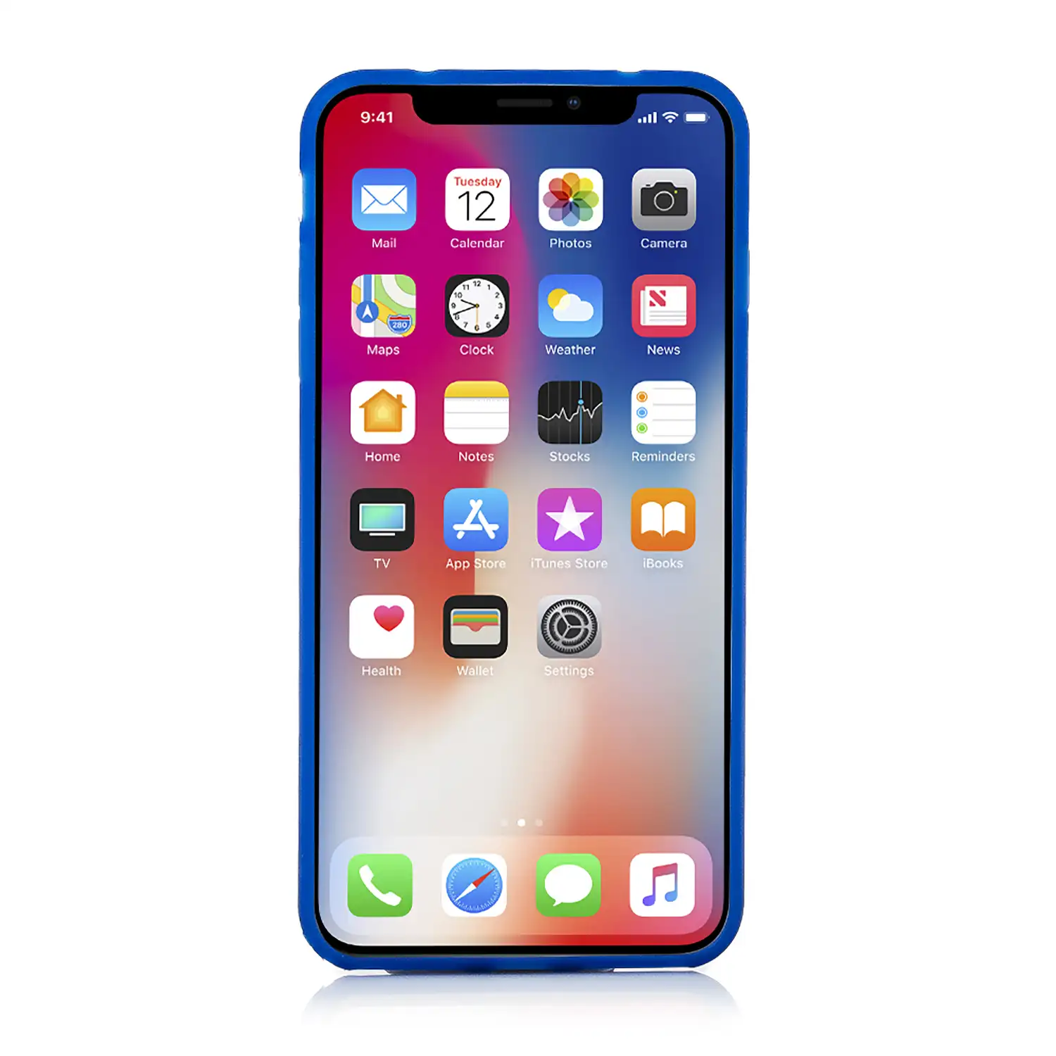 CARCASA TPU TRANSPARENTE CON COLOR IPHONE X