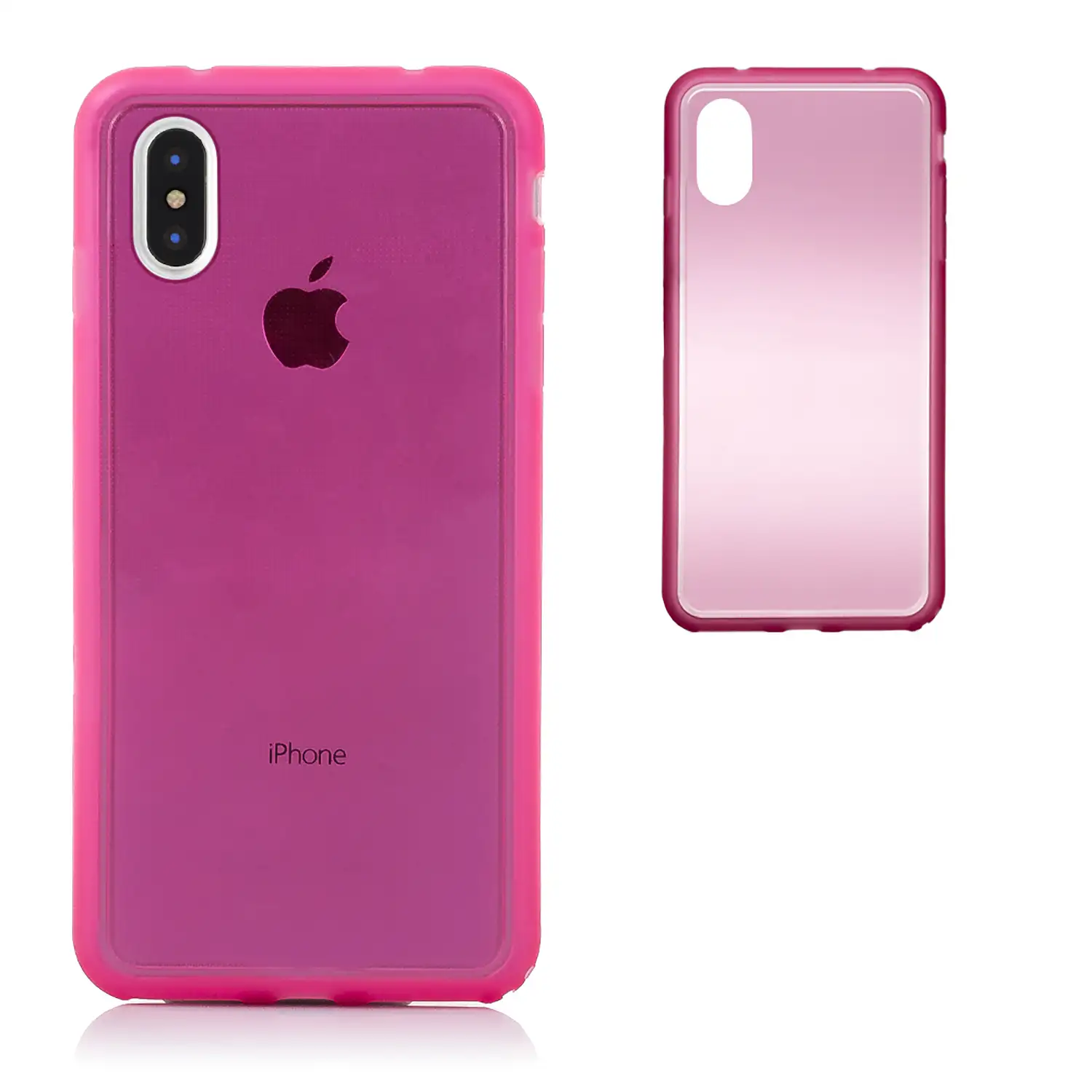 CARCASA TPU TRANSPARENTE CON COLOR IPHONE X